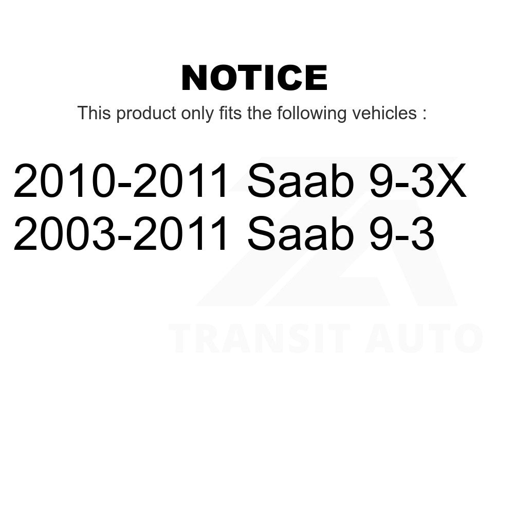 Front Suspension Control Arm And Ball Joint Assembly Kit For Saab 9-3 9-3X