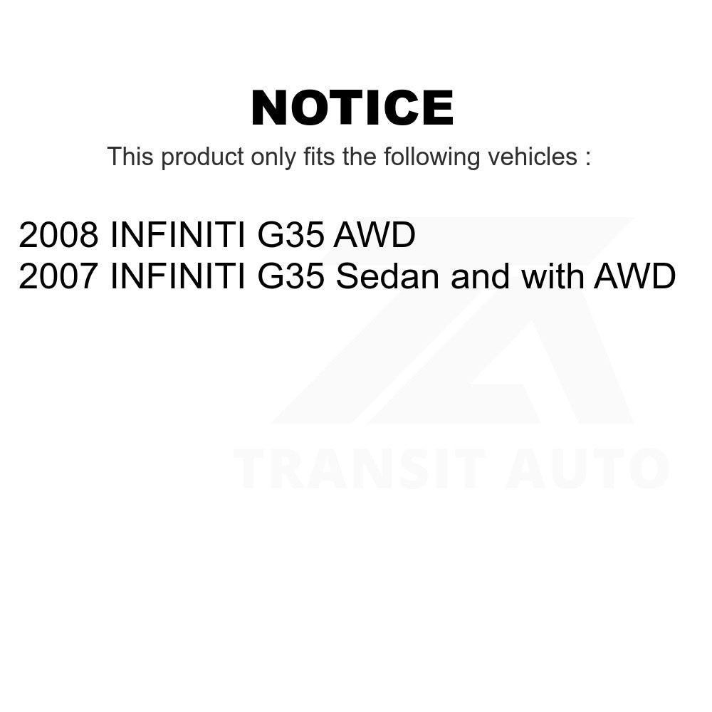 Front Suspension Control Arm And Ball Joint Assembly Kit For INFINITI G35