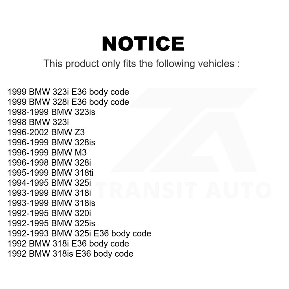 Front Suspension Control Arm & Ball Joint Kit For BMW Z3 328i 325i 323i M3 318i