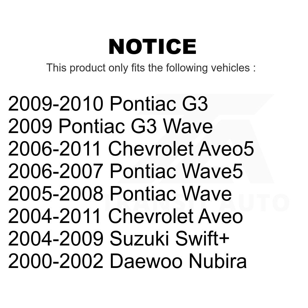 Front Suspension Bar Link Pair For Chevrolet Aveo Aveo5 Pontiac G3 Daewoo Nubira