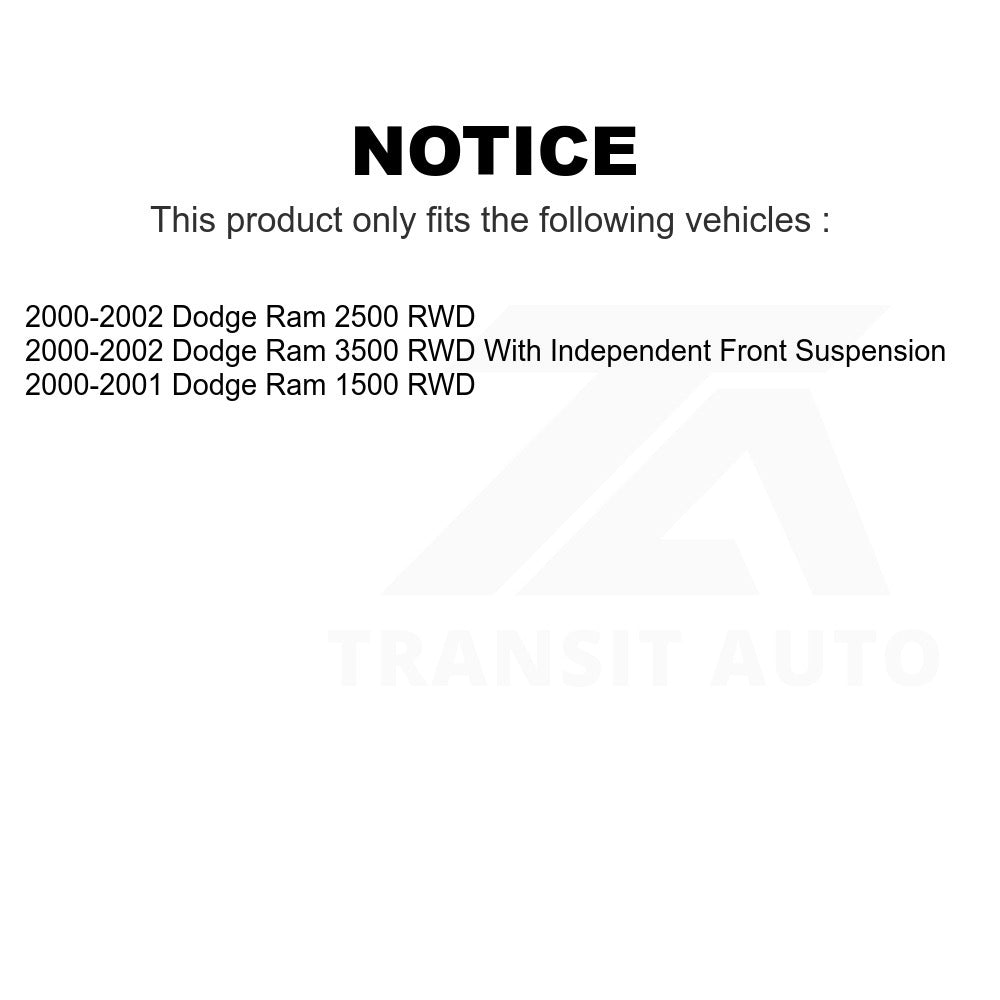 Front Suspension Ball Joints Pair For Dodge Ram 1500 2500 3500 RWD