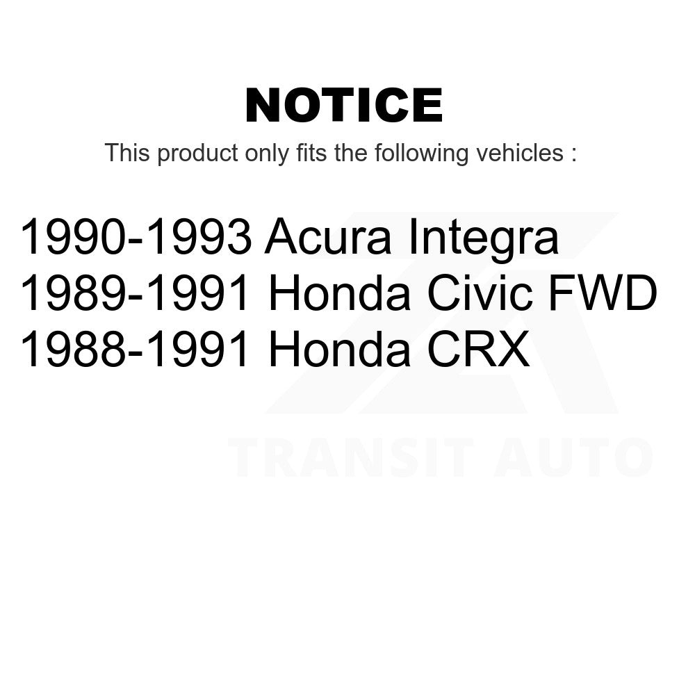 Kit de rotules de Suspension avant pour Honda Civic Acura Integra CRX 