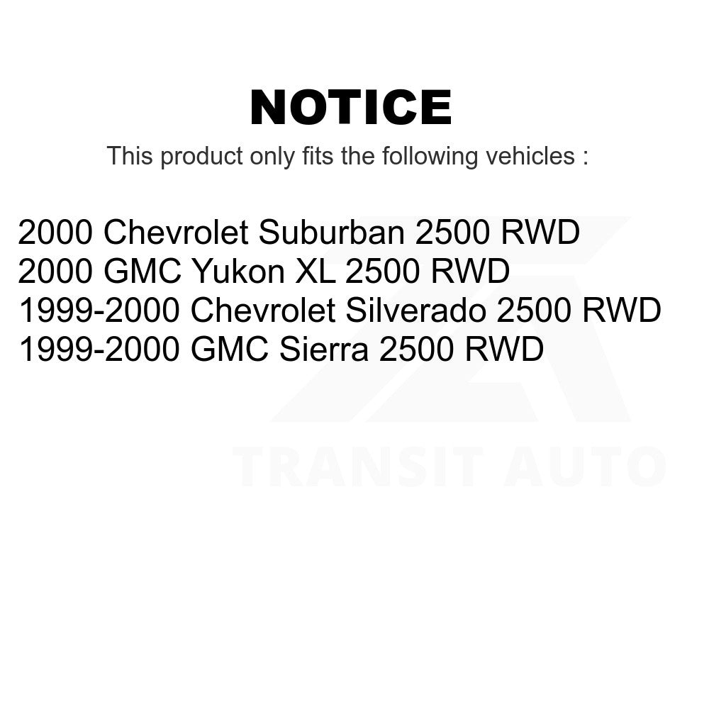 Kit de rotules avant pour Chevrolet Silverado 2500 GMC Sierra banlieue Yukon XL 