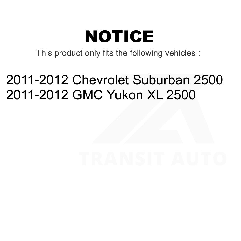 Kit de joints à rotule avant pour Chevrolet Suburban 2011 GMC Yukon XL 2500 – 2500 