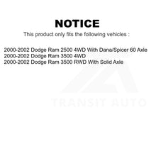 Charger l&#39;image dans la galerie, Kit de rotules de Suspension avant pour Dodge Ram 2000 2002 2500 3500