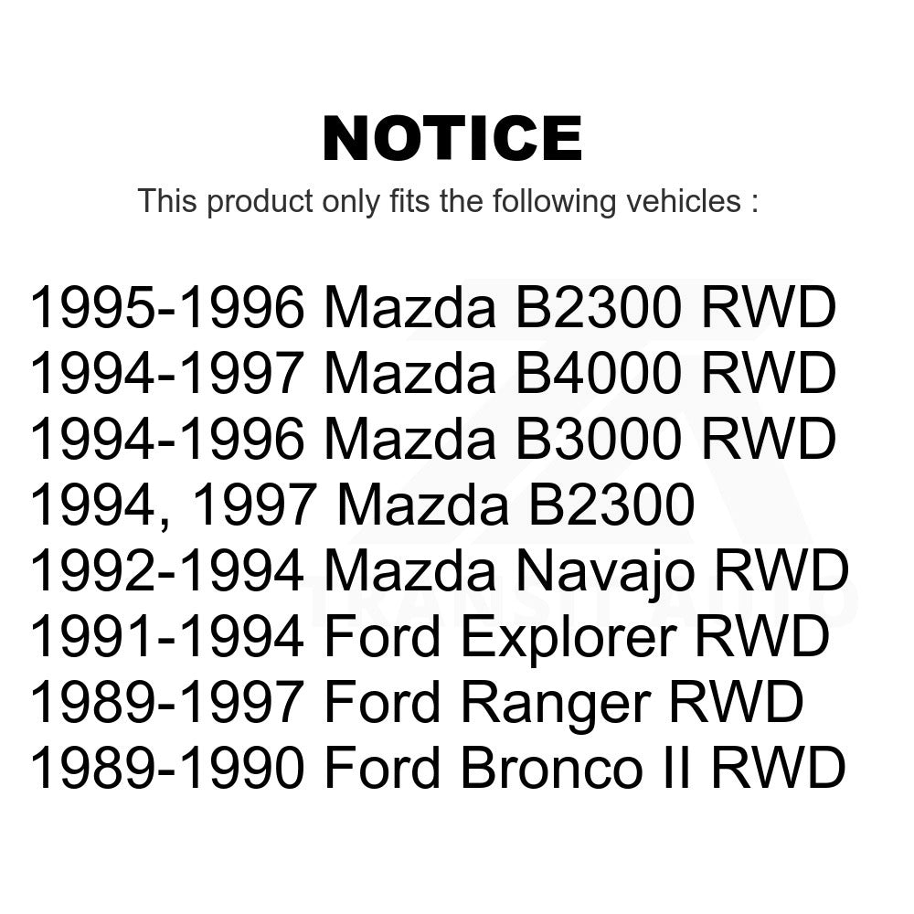 Front Ball Joints Kit For Ford Ranger Explorer Mazda B2300 B4000 B3000 Bronco II