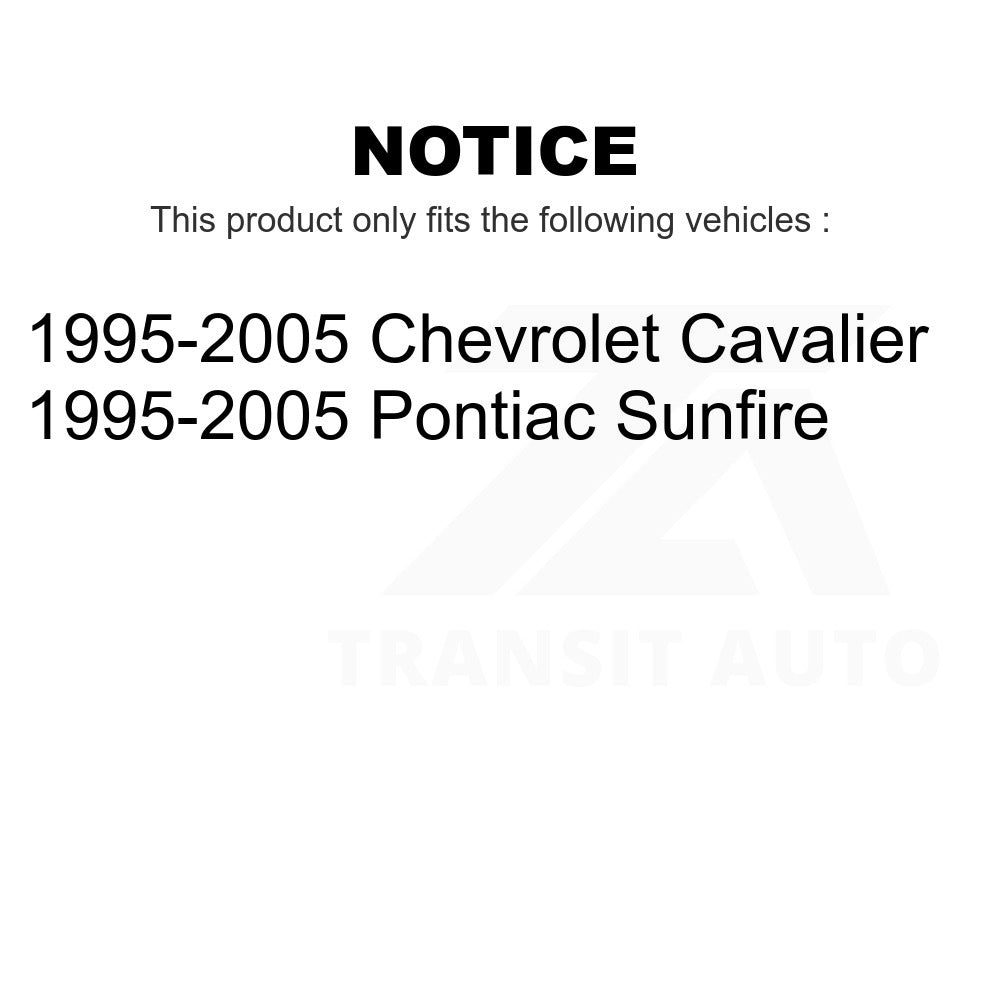 Front Steering Tie Rod End Kit For 1995-2005 Chevrolet Cavalier Pontiac Sunfire