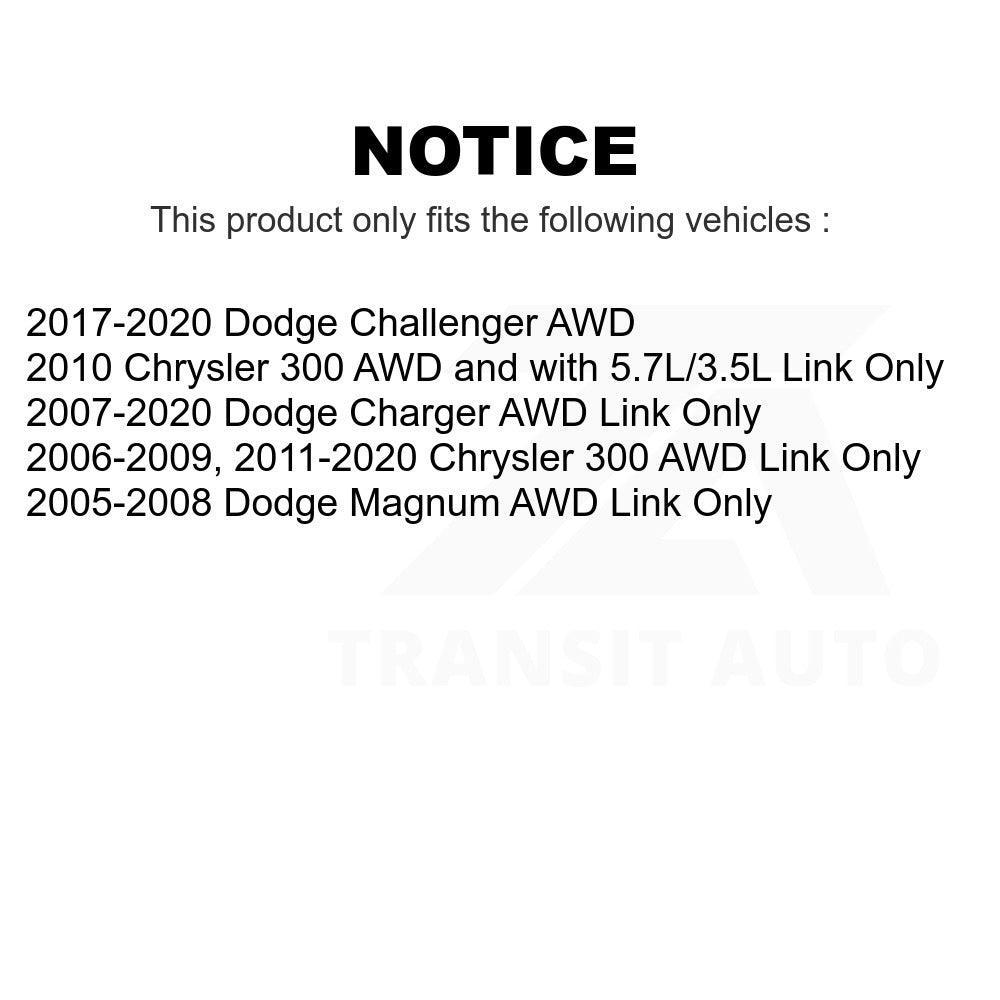 Front Rear Suspension Bar Link Kit For Dodge Charger Chrysler 300 Challenger