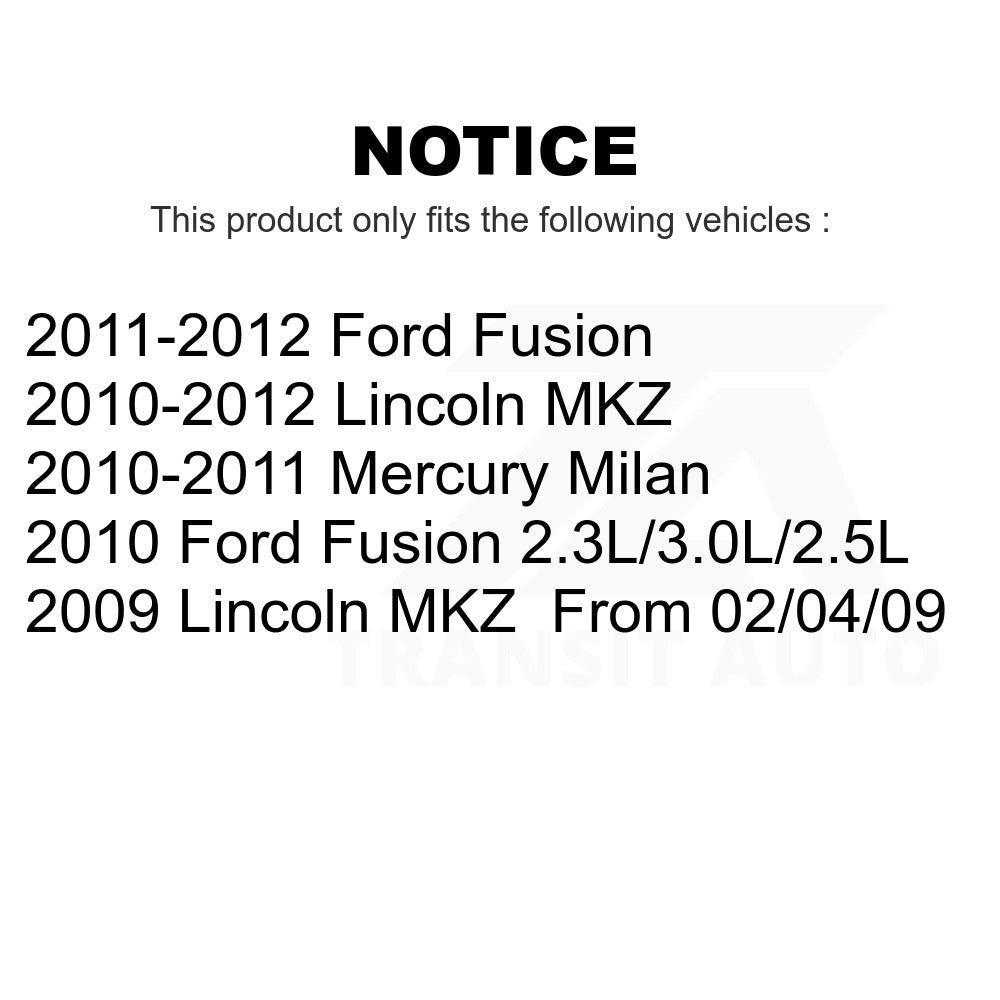 Front Rear Suspension Bar Link Kit For Ford Fusion Lincoln MKZ Mercury Milan