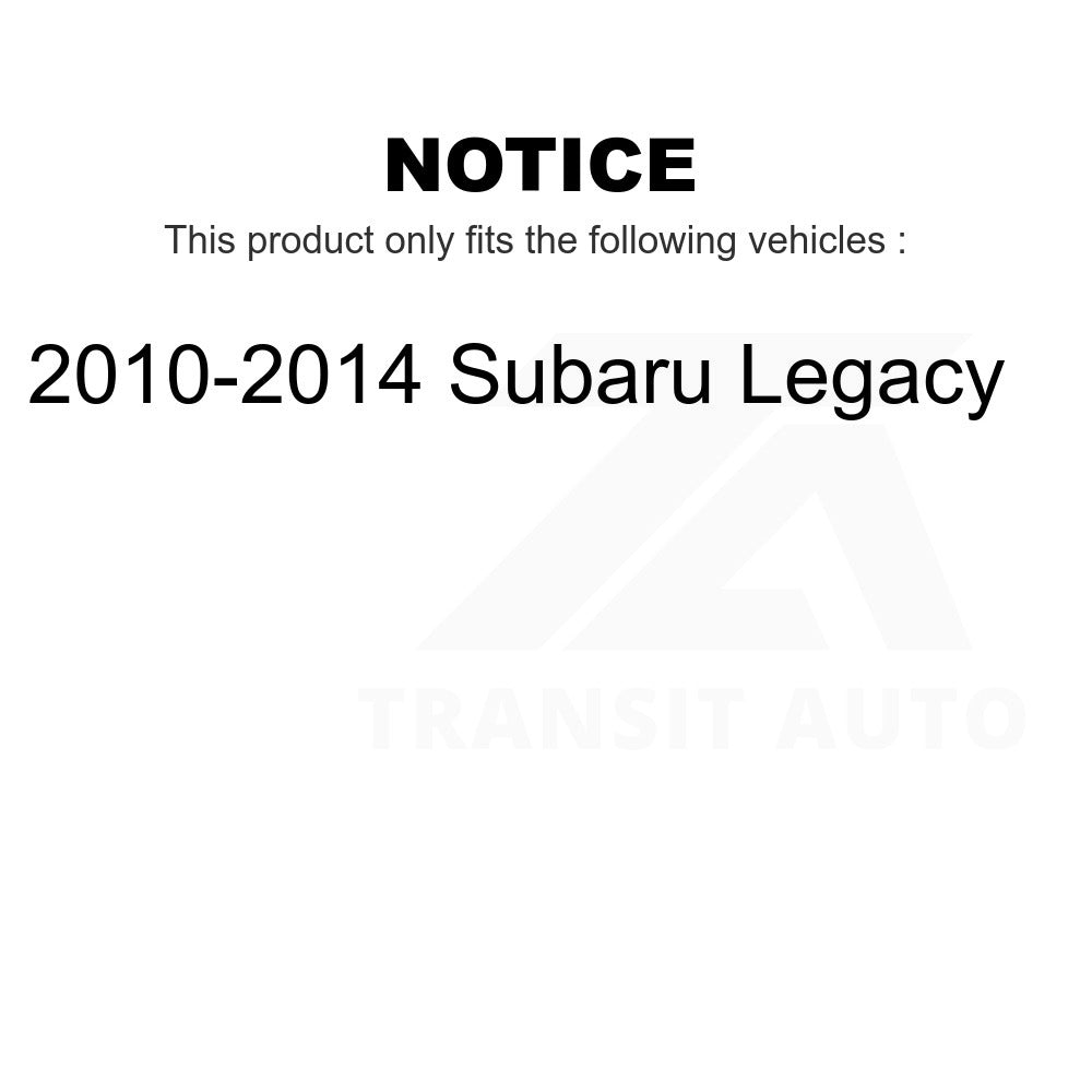 Front Rear Suspension Stabilizer Bar Link Kit For 2010-2014 Subaru Legacy