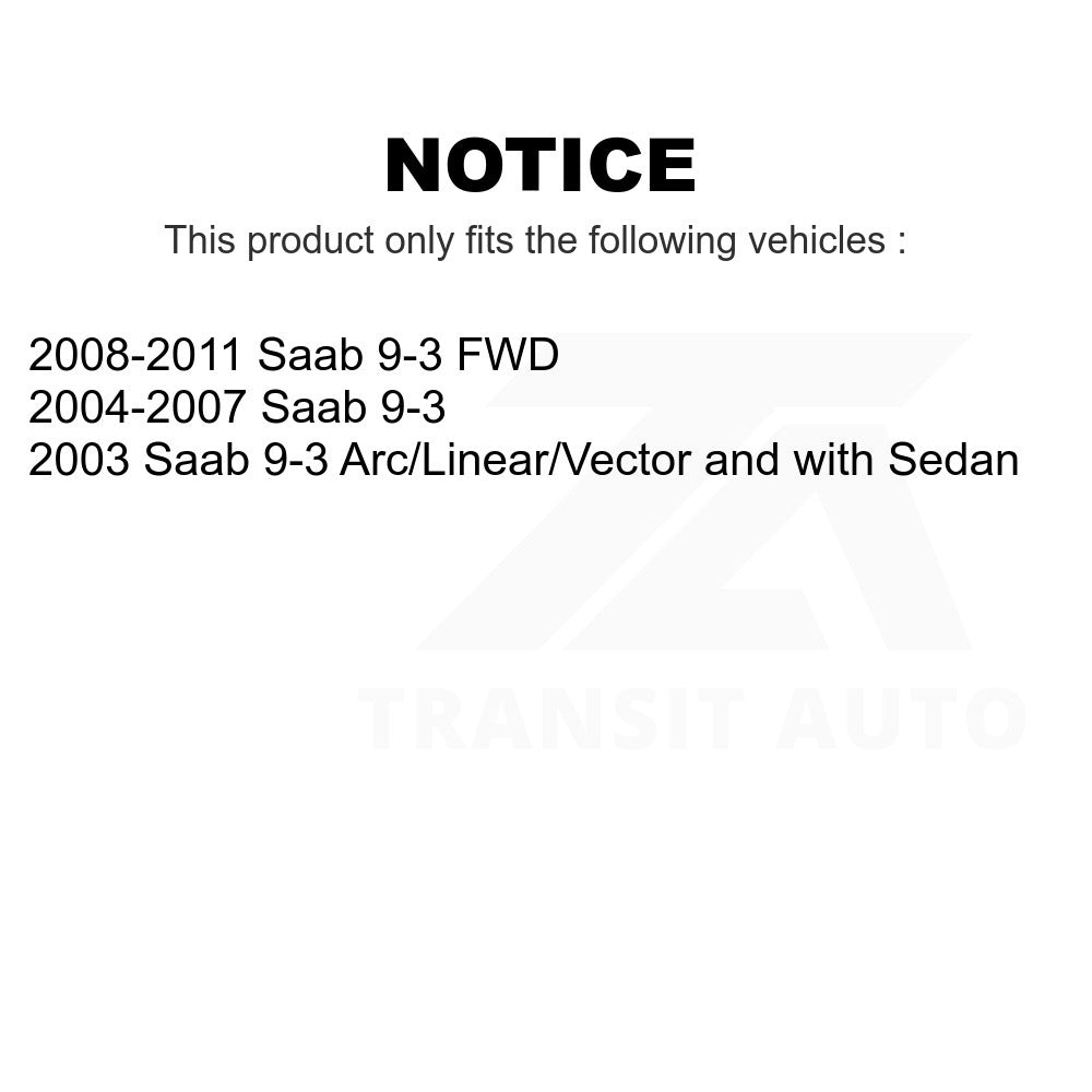 Front Rear Suspension Stabilizer Bar Link Kit For Saab 9-3