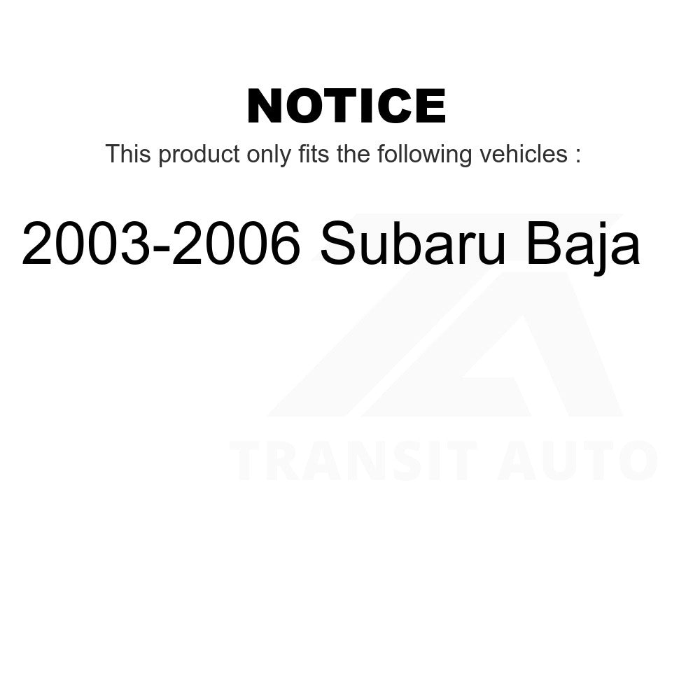 Front Rear Suspension Stabilizer Bar Link Kit For 2003-2006 Subaru Baja