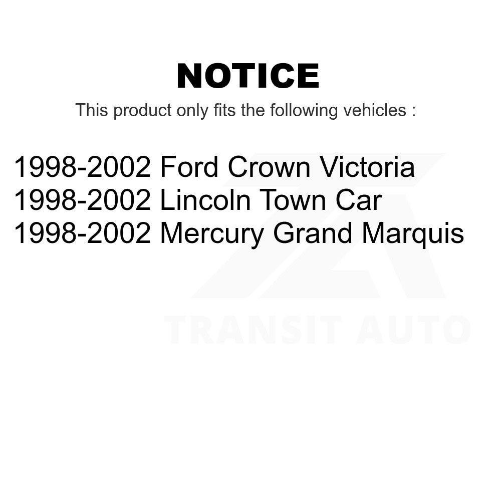 Front Rear Suspension Bar Link Kit For Mercury Grand Marquis Lincoln Town Car