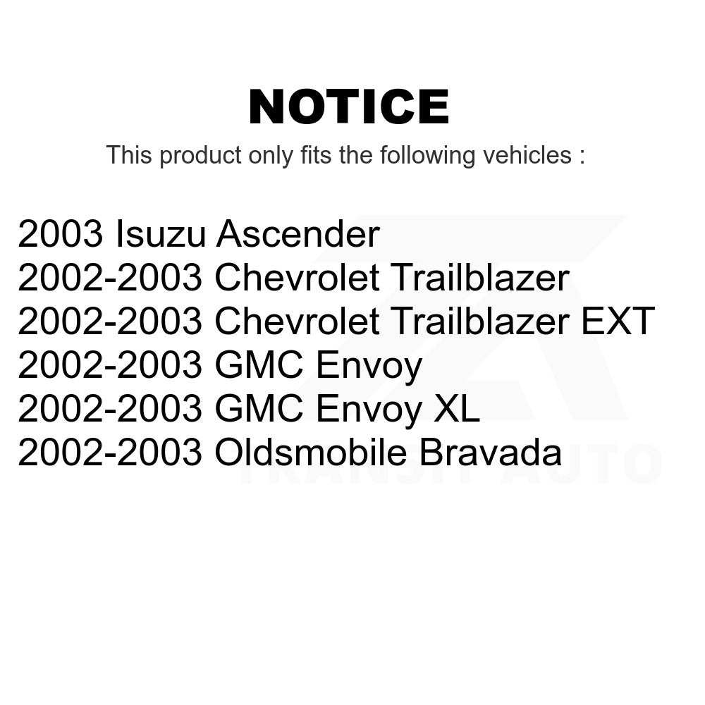 Front Rear Suspension Bar Link Kit For Chevrolet Trailblazer GMC Envoy EXT XL