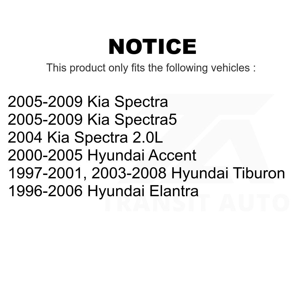 Front Ball Joint Tie Rod End Kit For Hyundai Elantra Kia Spectra Accent Tiburon