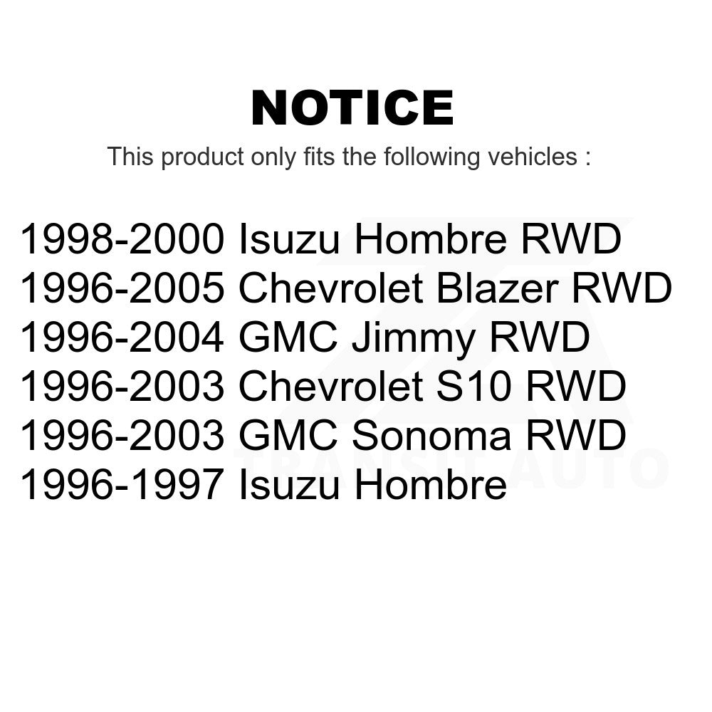 Front Ball Joint Tie Rod End Kit For Chevrolet S10 Blazer GMC Sonoma Jimmy Isuzu