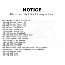 Charger l&#39;image dans la galerie, Front Ball Joint Tie Rod End Kit For Chevrolet C1500 GMC Tahoe C2500 C3500 3500