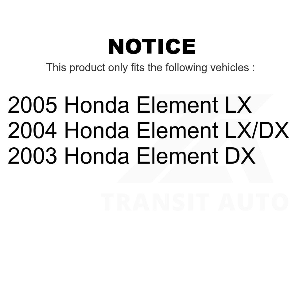 Front Suspension Ball Joint And Tie Rod End Kit For Honda Element