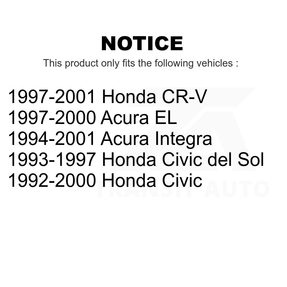 Front Ball Joint & Tie Rod End Kit For Honda Civic CR-V Acura Integra del Sol EL
