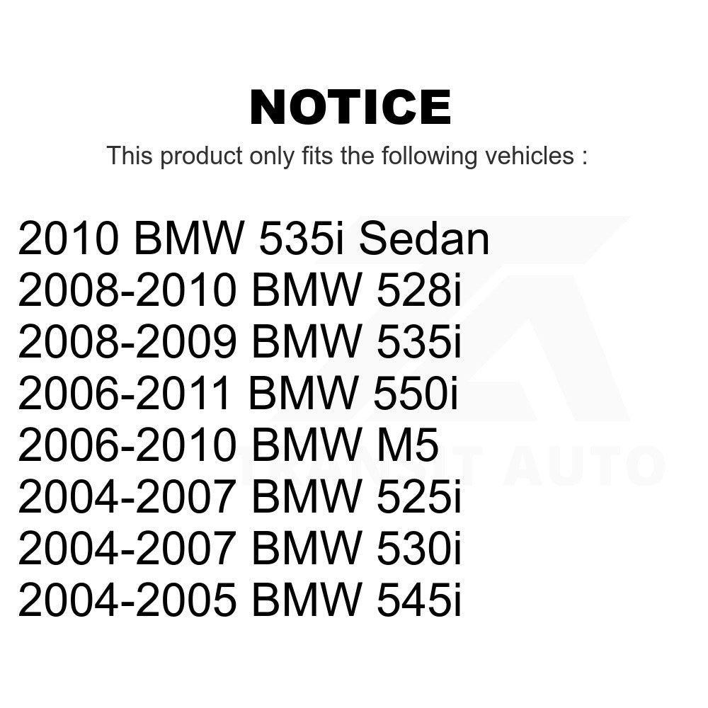 Ensemble de bras de commande de Suspension avant, Kit d'extrémité de biellette de direction pour BMW 530i 528i 525i M5 