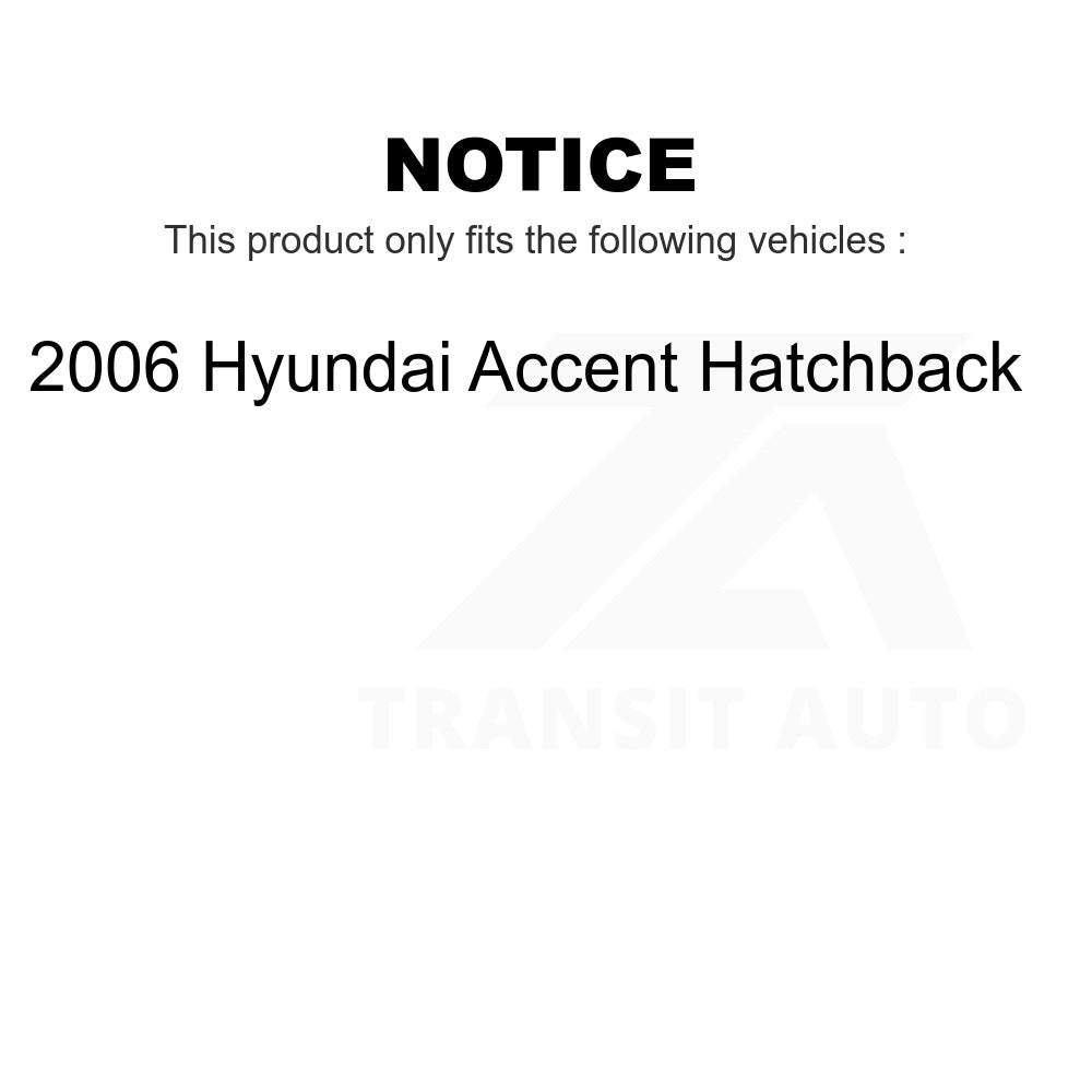 Front Suspension Control Arm Assembly And Tie Rod End Kit For Hyundai Accent