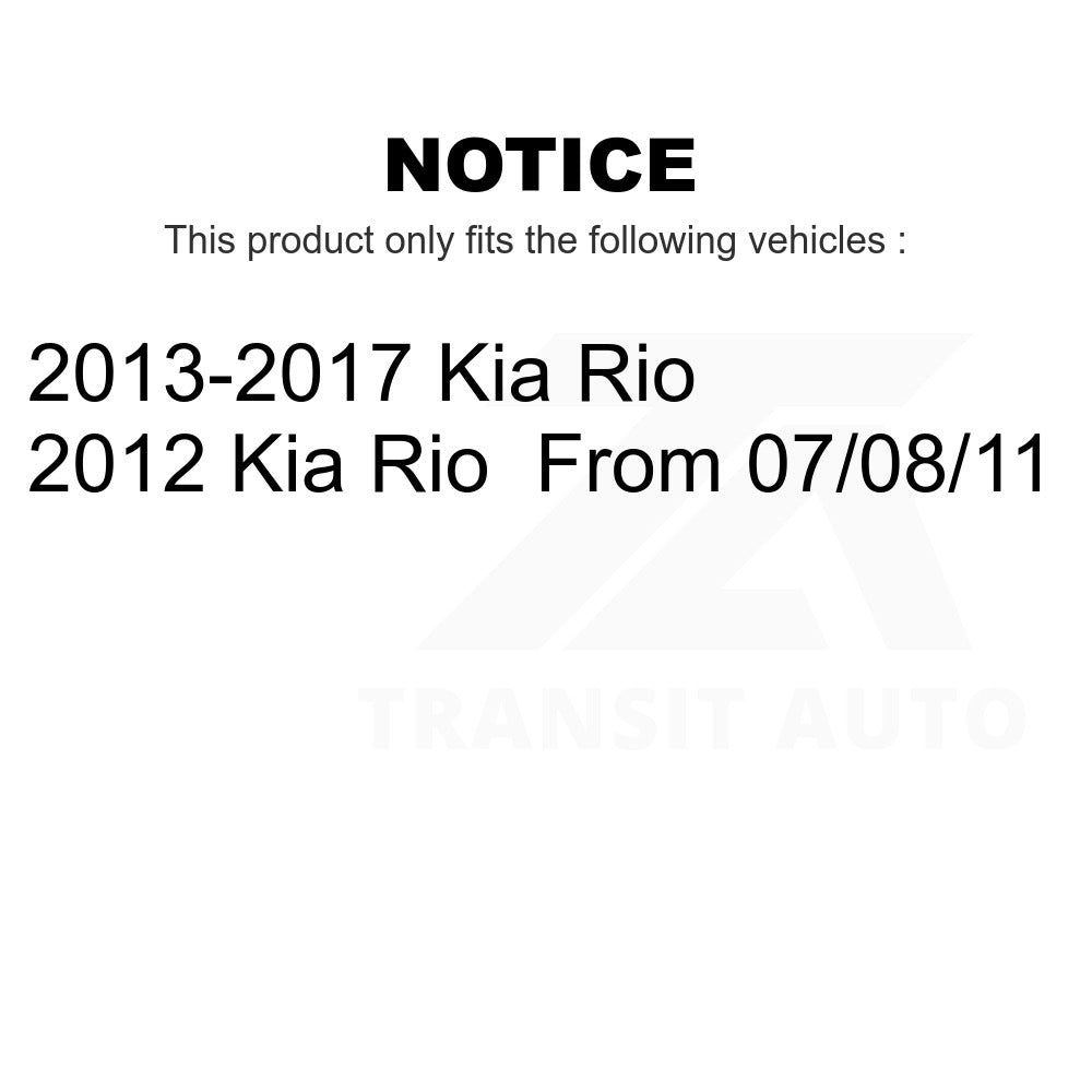 Front Suspension Control Arm Assembly And Tie Rod End Kit For Kia Rio