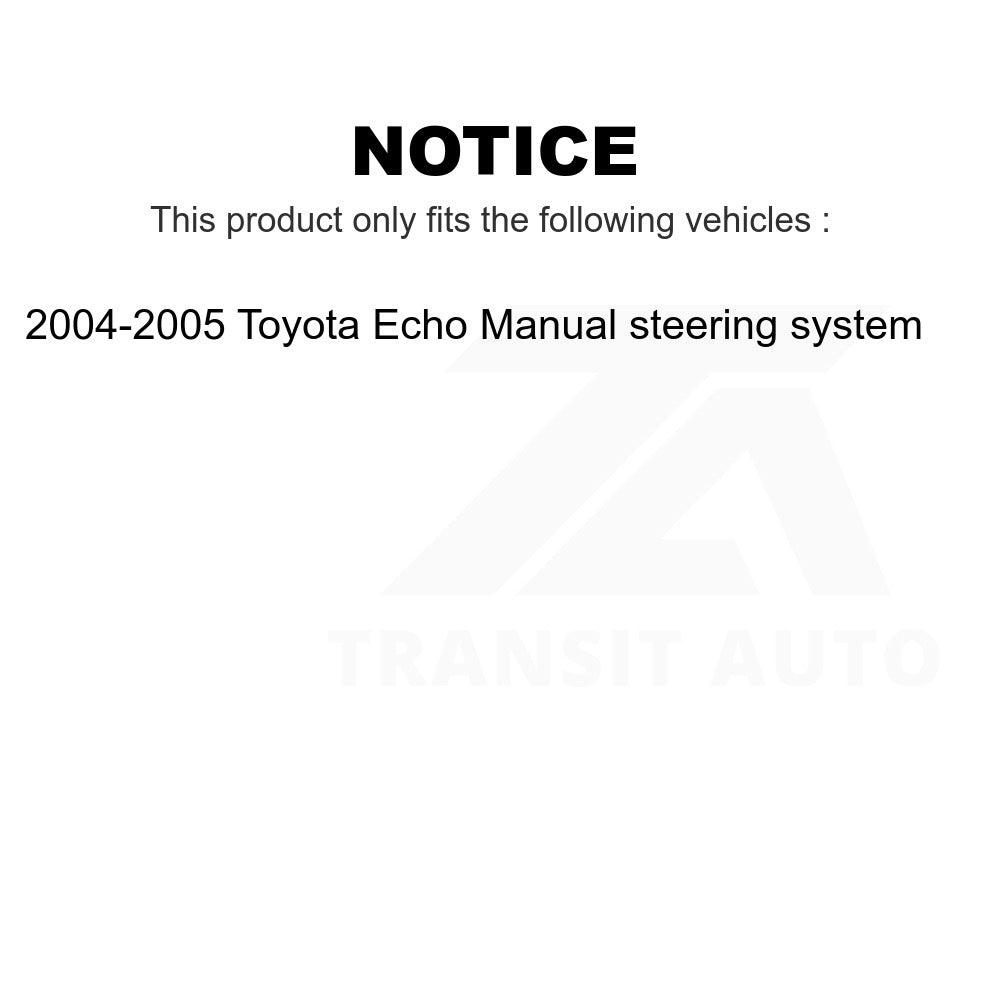 Front Suspension Control Arm Assembly And Tie Rod End Kit For Toyota Echo