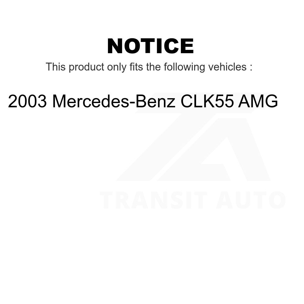 Front Suspension Control Arm Kit (6Pc) For 2003 Mercedes-Benz CLK55 AMG