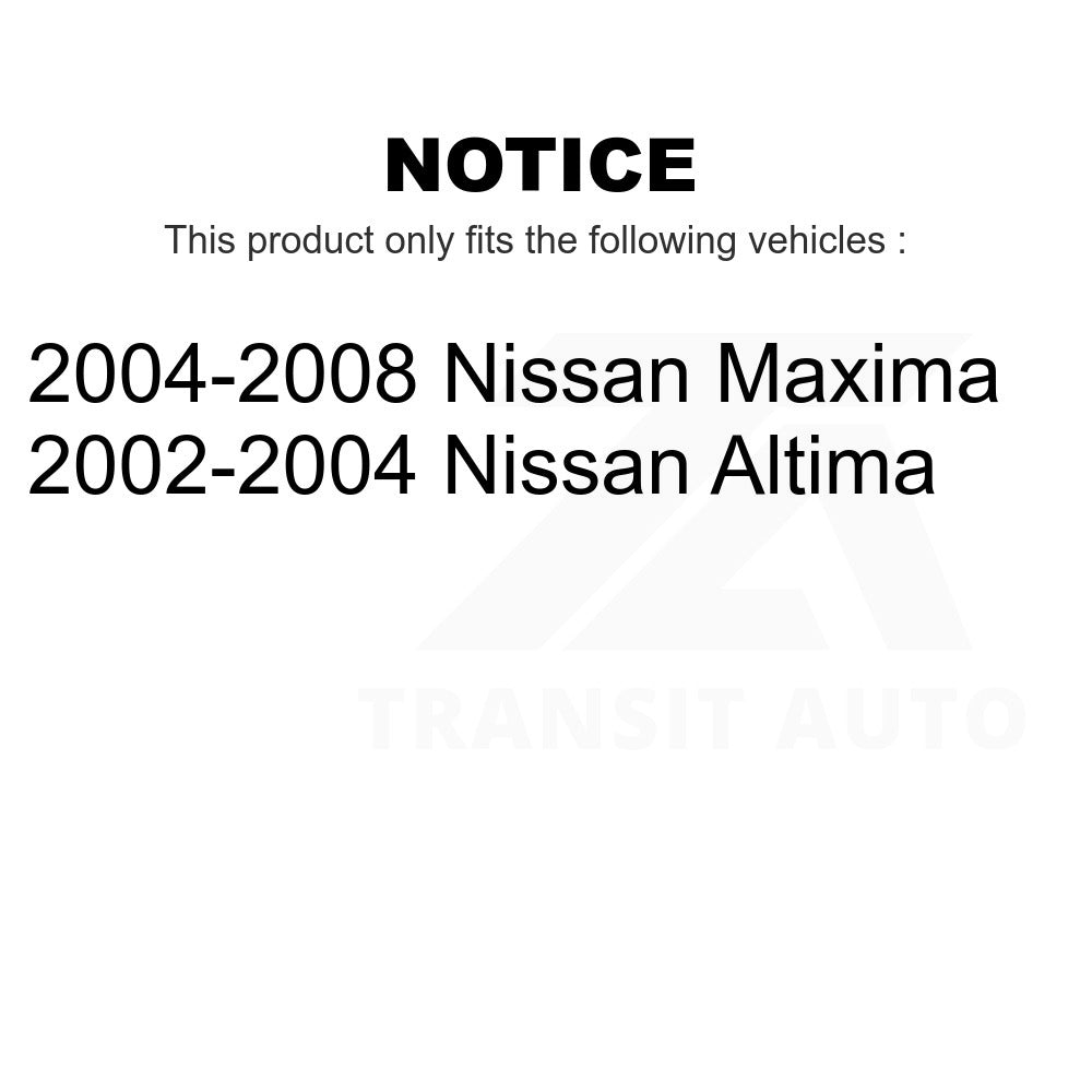 Front Suspension Control Arm Assembly & Tie Rod End Kit For Nissan Maxima Altima