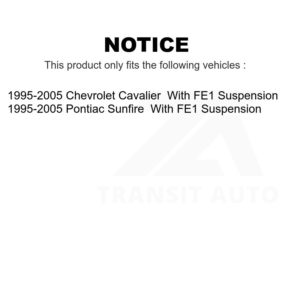 Ensemble de bras de commande de Suspension avant et Kit d'extrémité de biellette de direction pour Chevrolet Cavalier 