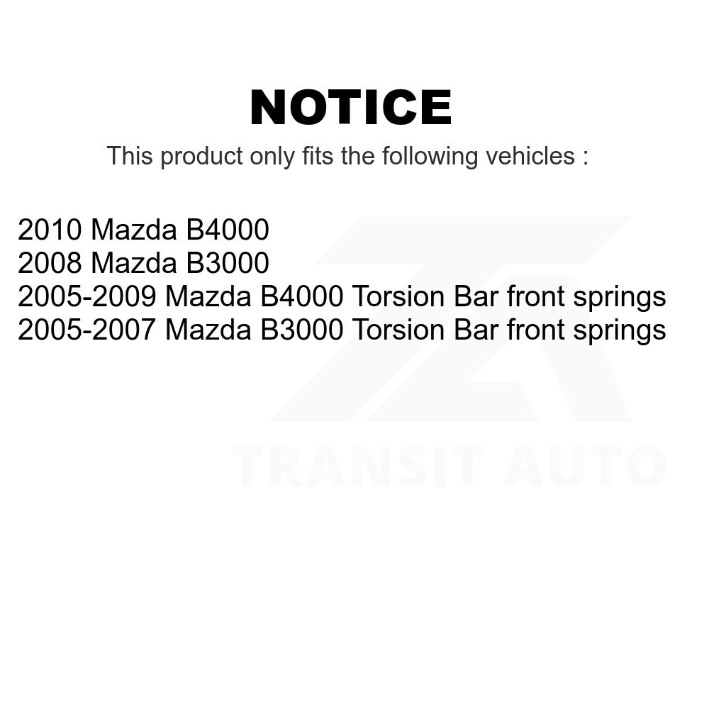 Ensemble de bras de commande de Suspension avant et Kit d'extrémité de biellette de direction pour Mazda B3000 B4000 