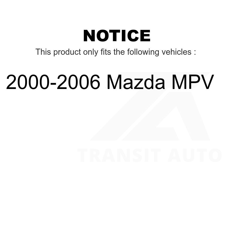 Ensemble de bras de commande de Suspension avant et Kit d'extrémité de biellette de direction pour Mazda MPV 2000 – 2006 