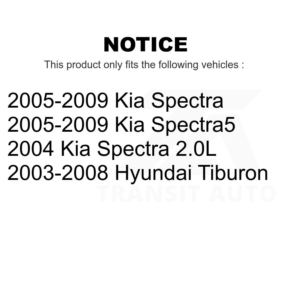 Front Suspension Control Arm Assembly & Tie Rod End Kit For Kia Spectra Hyundai