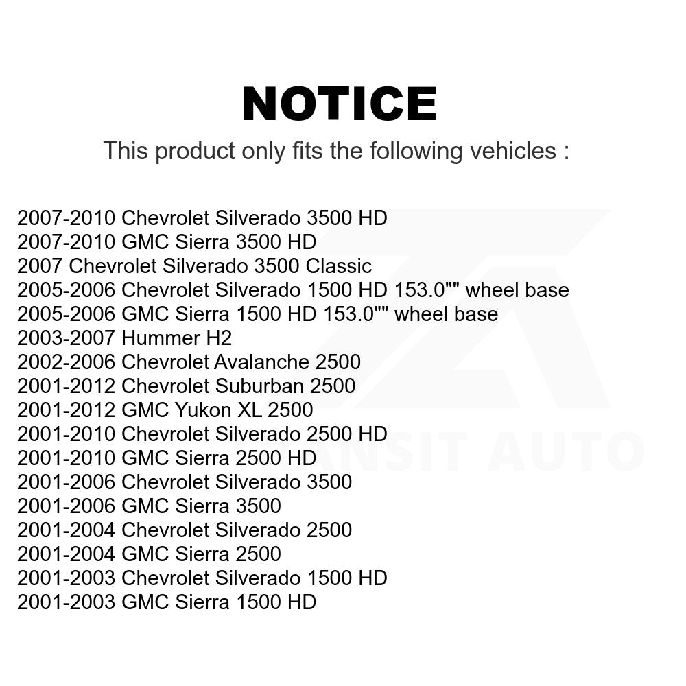 Front Control Arm & Ball Joint Tie Rod End Link Kit For Chevrolet Silverado 2500