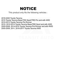 Charger l&#39;image dans la galerie, Front Suspension Control Arm And Ball Joint Assembly Kit For Toyota Tacoma