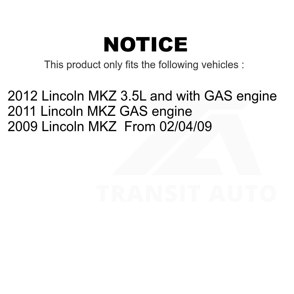 Front Control Arm Ball Joint Assembly Tie Rod End Link Kit (8Pc) For Lincoln MKZ