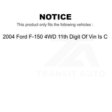 Charger l&#39;image dans la galerie, Front Control Arm Lower Ball Joint Kit For Ford F-150 4WD 11th Digit Of Vin Is C