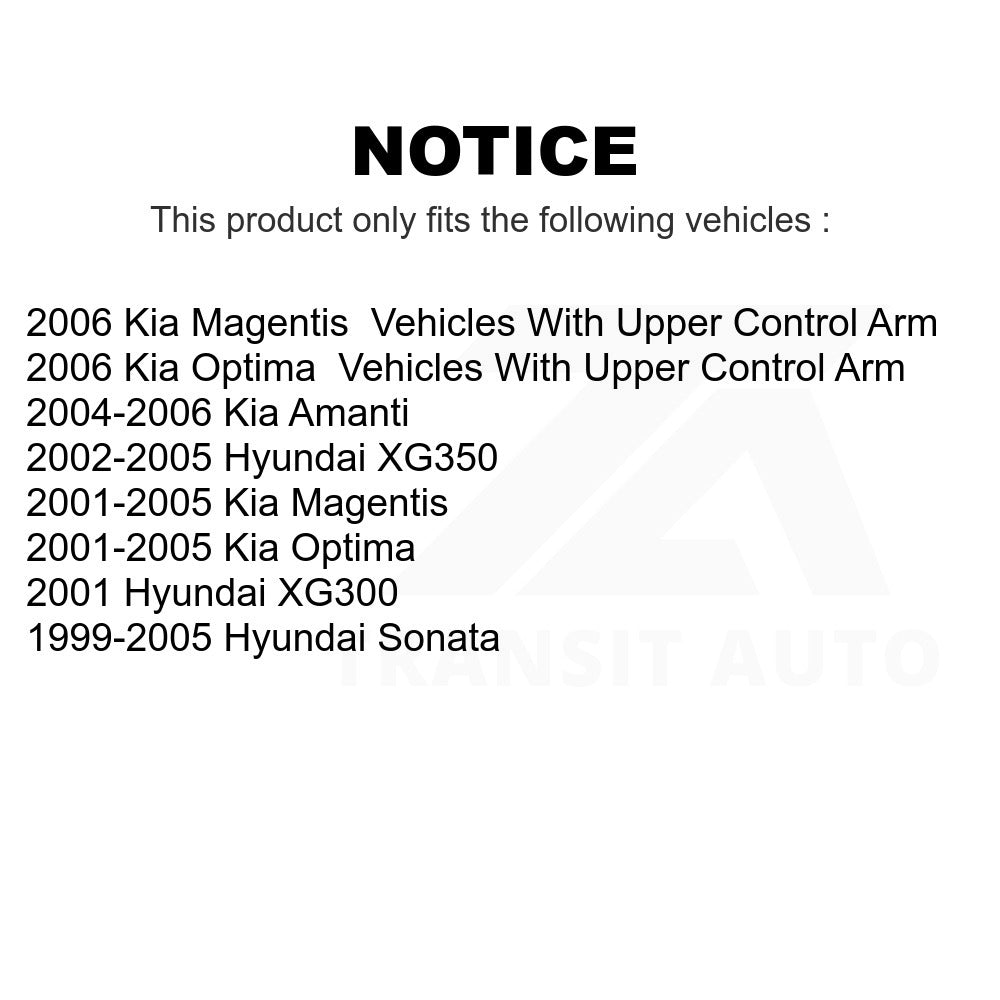 Front Tie Rod End Kit For Hyundai Sonata Kia Optima XG350 Amanti XG300 Magentis