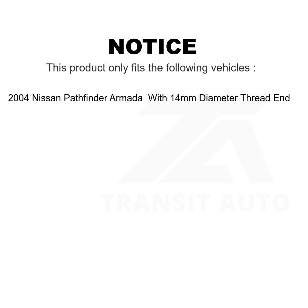 Front Suspension Ball Joint And Tie Rod End Kit For Nissan Pathfinder Armada