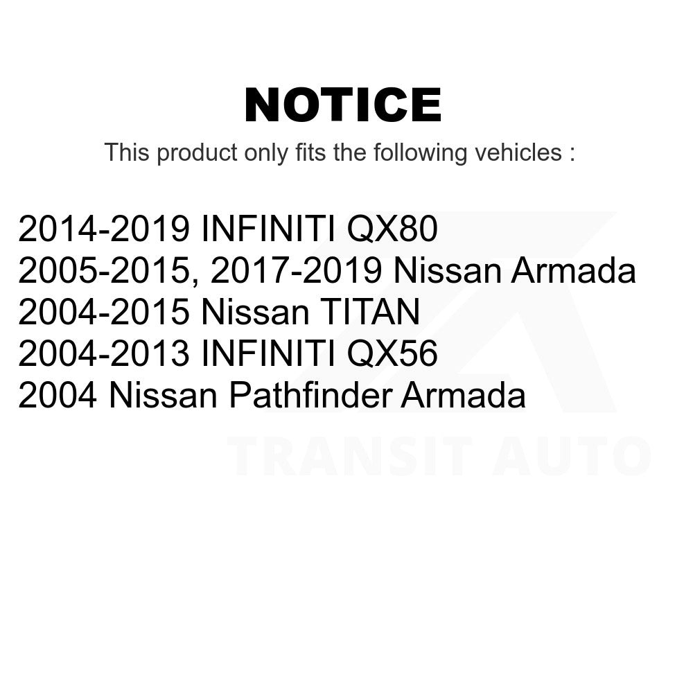 Front Suspension Control Arm & Ball Joint Link Kit For Nissan Titan Armada QX80