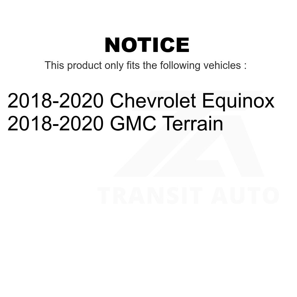 Front Rear Suspension Bar Link Kit For 2018-2020 Chevrolet Equinox GMC Terrain