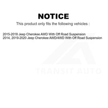 Load image into Gallery viewer, Front Rear Suspension Bar Link Kit For Jeep Cherokee With Off Road