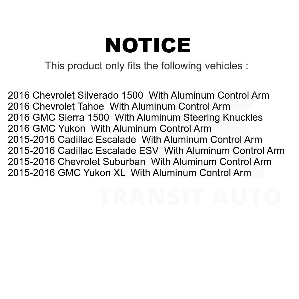 Front Ball Joints Kit For Chevrolet Silverado 1500 GMC Suburban Sierra Tahoe XL