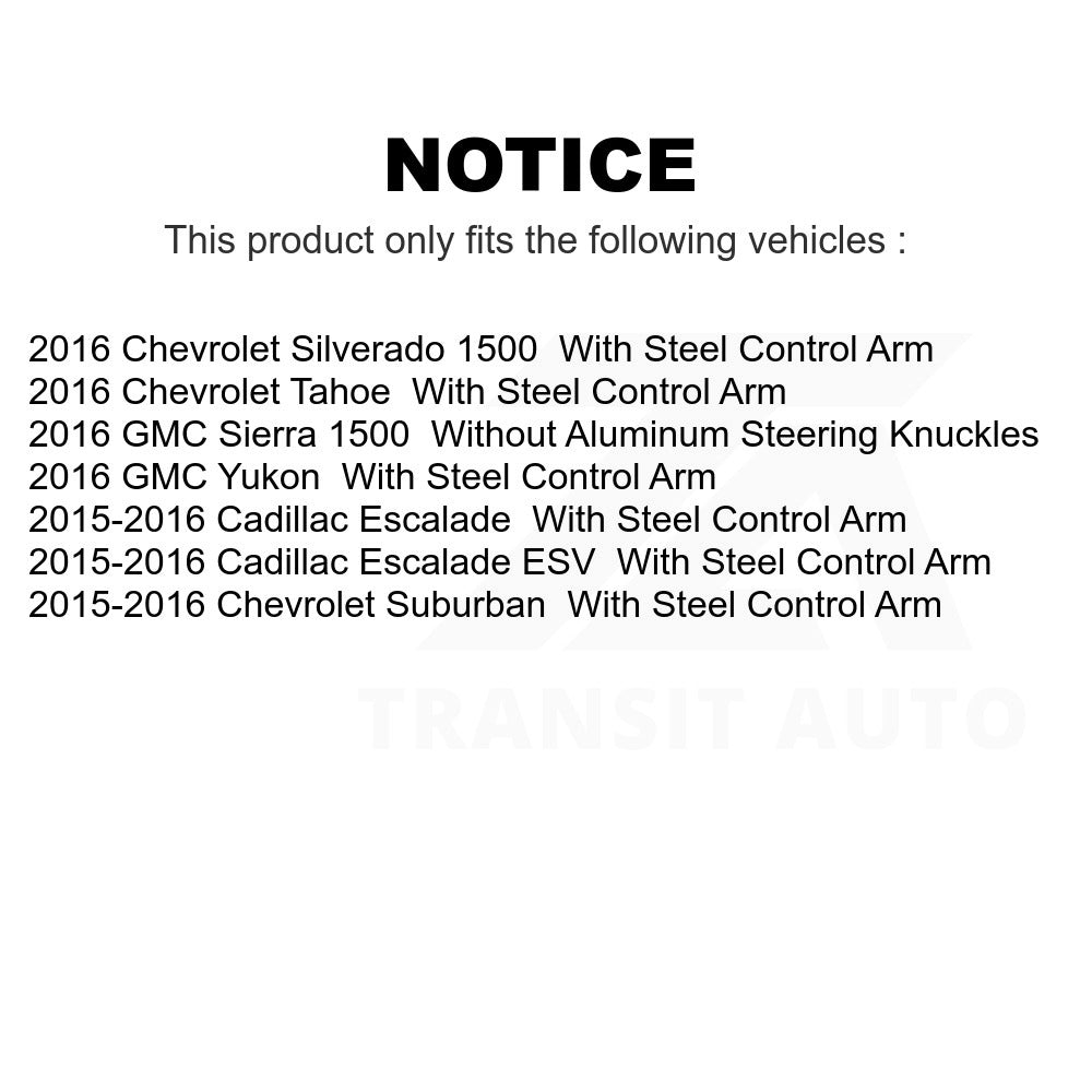 Front Ball Joints Kit For Chevrolet Silverado 1500 GMC Suburban Sierra Tahoe ESV