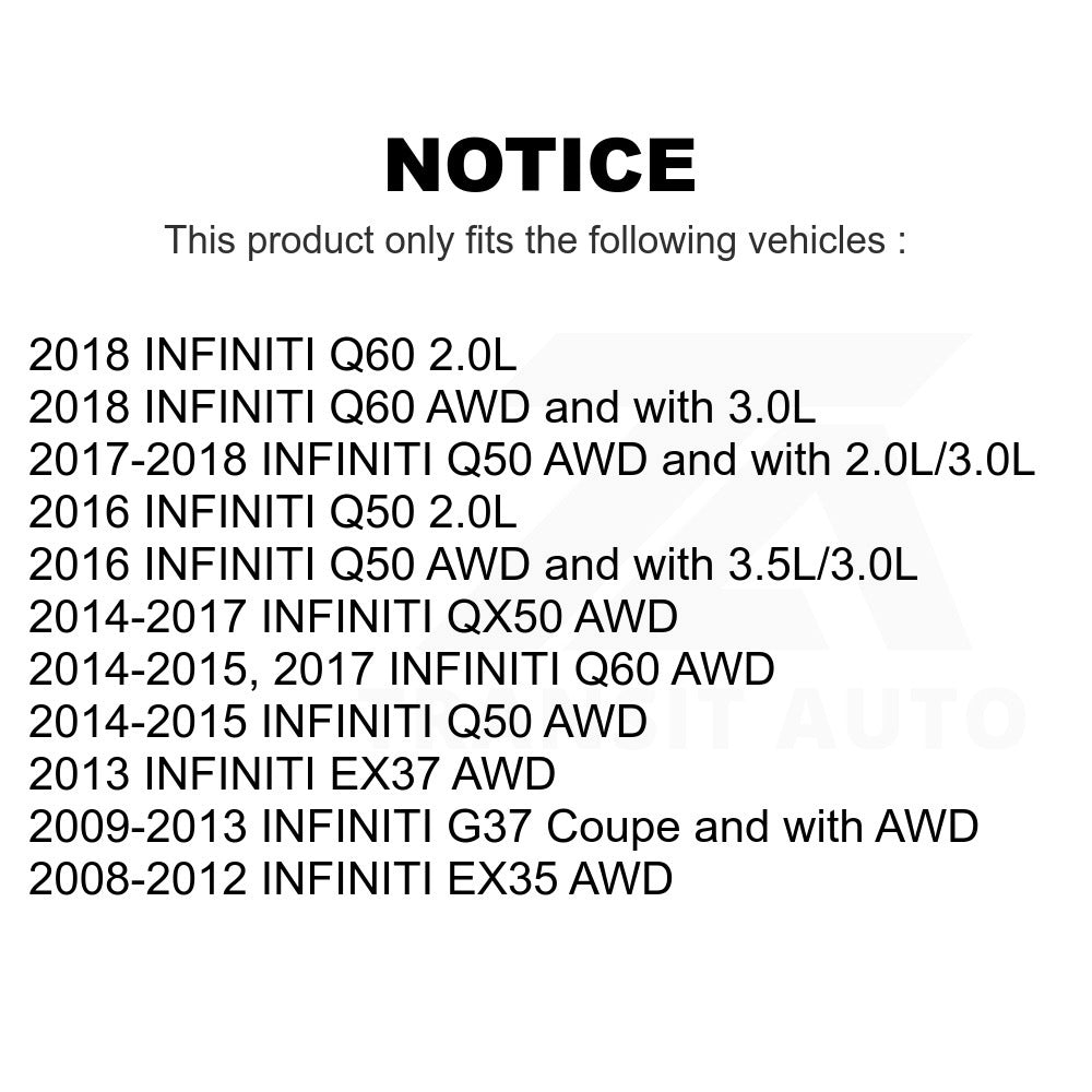 Front Suspension Control Arm & Ball Joint Link Kit For INFINITI G37 Q50 QX50 Q60