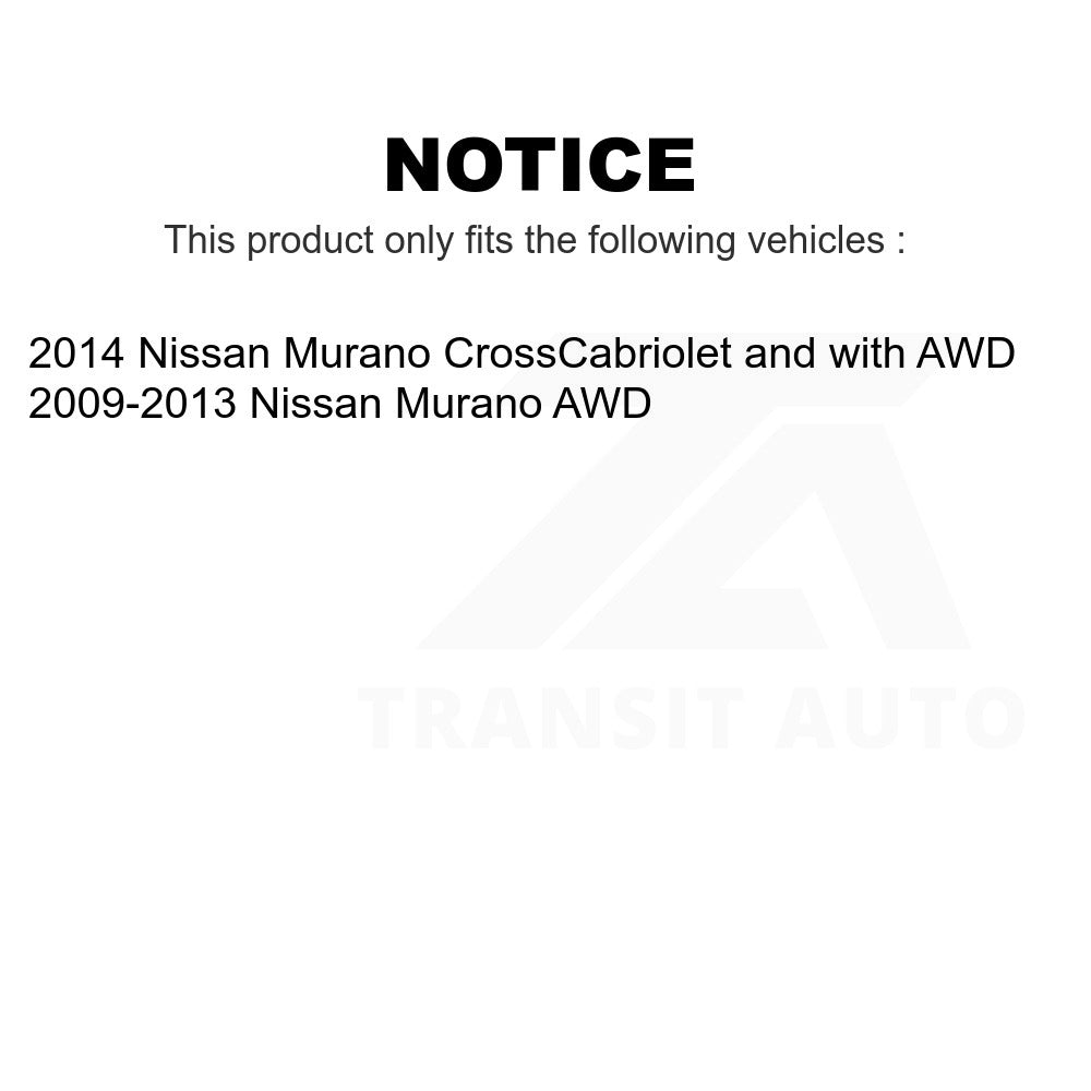 Front Rear Suspension Stabilizer Bar Link Kit For Nissan Murano