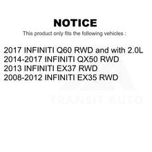 Load image into Gallery viewer, Front Control Arm &amp; Ball Joint Tie Rod End Link Kit (8Pc) For INFINITI QX50 EX35