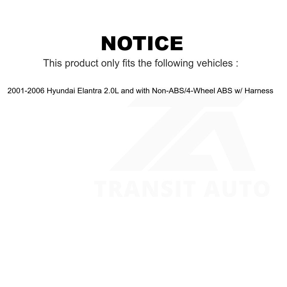 Mpulse Front Left ABS Wheel Speed Sensor SEN-2ABS0125 For Hyundai Elantra