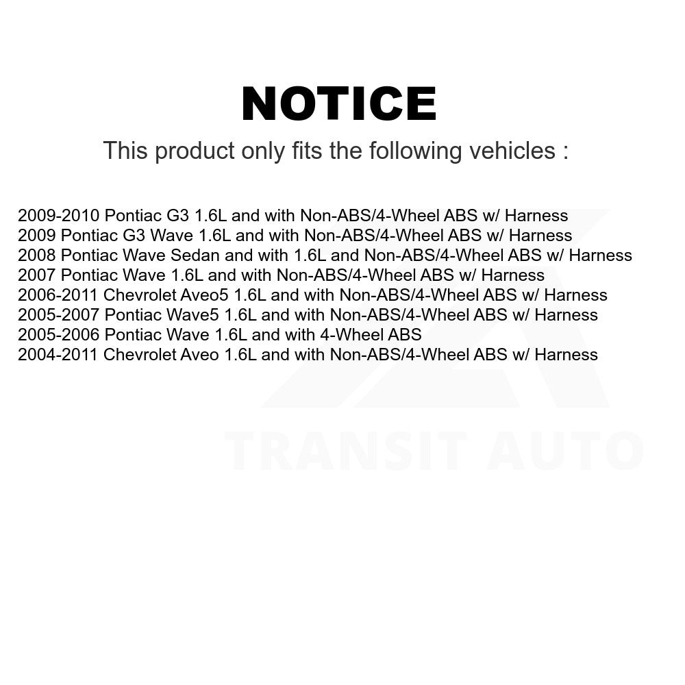 Mpulse Front Left ABS Wheel Speed Sensor SEN-2ABS0130 For Chevrolet Aveo Aveo5