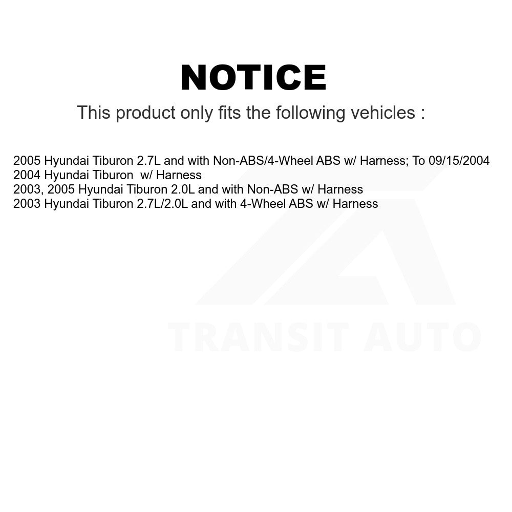 Mpulse Front Right ABS Wheel Speed Sensor SEN-2ABS0163 For Hyundai Tiburon